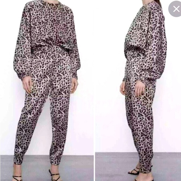 Zara two pieces animal print set - Picture 1 of 4